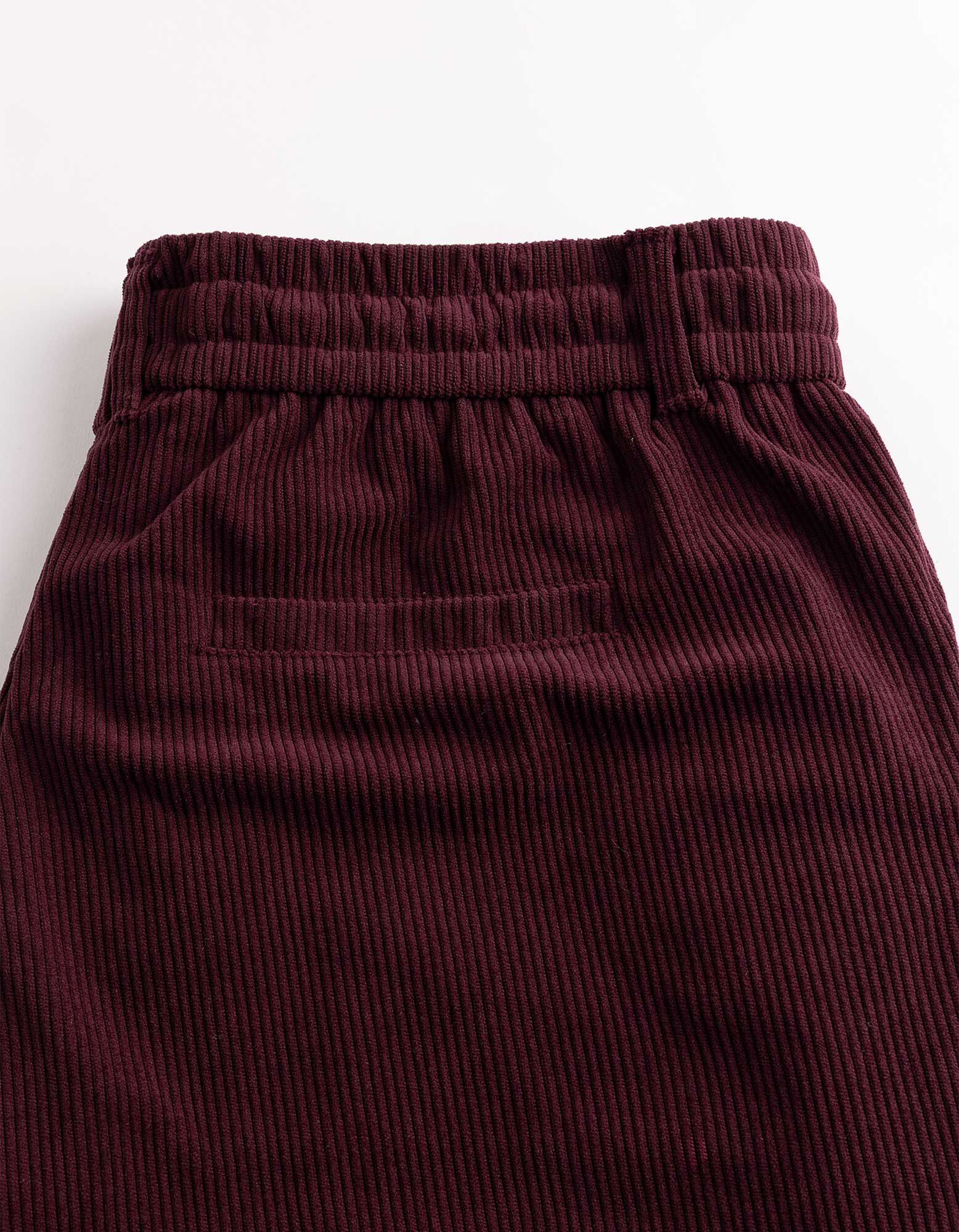 Cordhose - Elastischer Bund - Lila