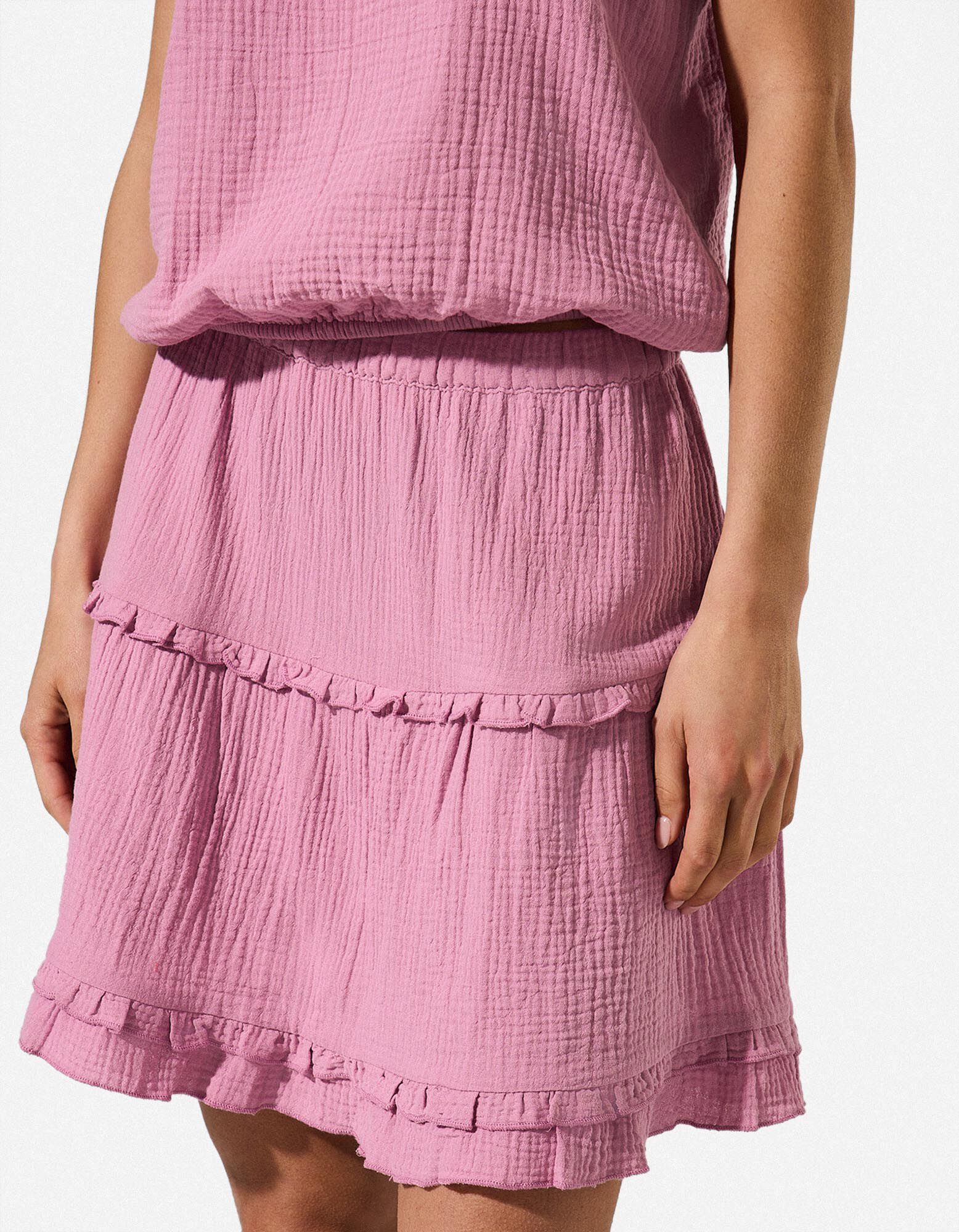 Skort - einfarbig - Rosa