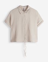 Hemd - Musselin - Beige