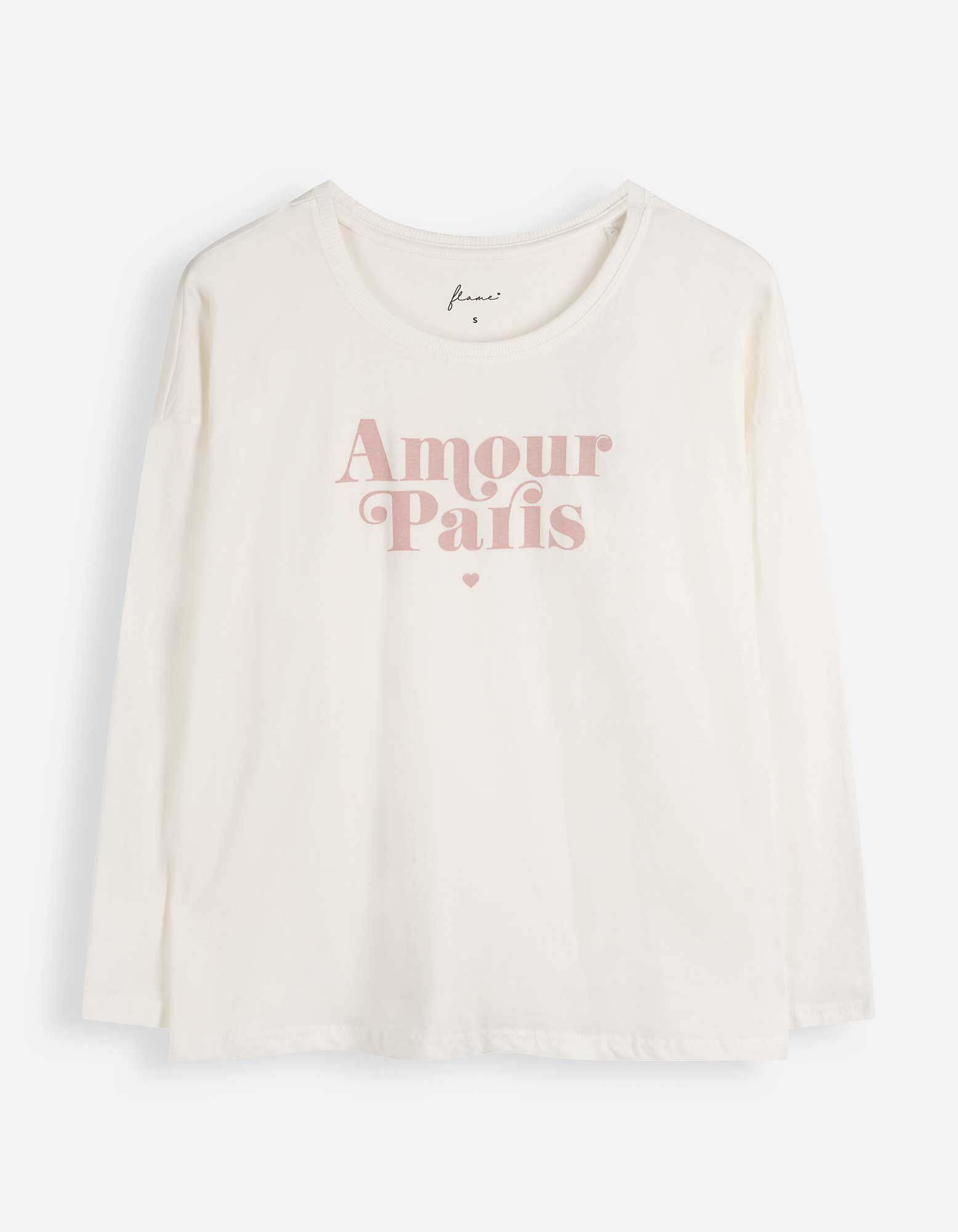 Pyjamaoberteil - Print - Off-White