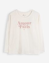 Pyjamaoberteil - Print - Off-White