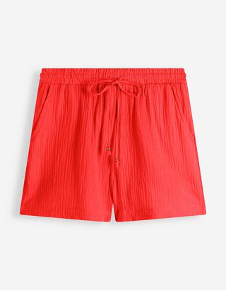 Shorts - Musselin - Rot