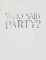 Tricou - Imprimeu mesaj - Alb