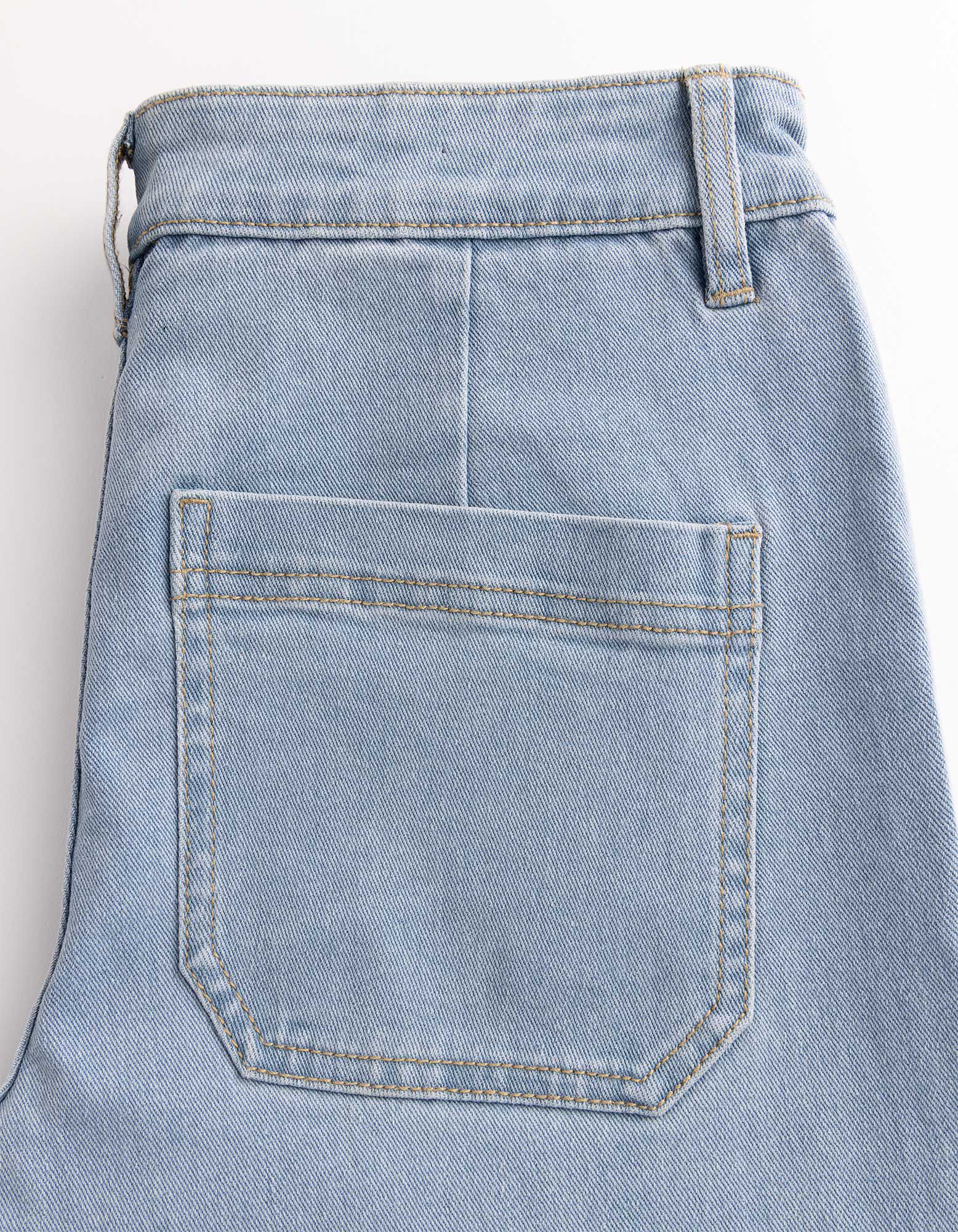 Caprihose - Regular Waist - Hellblau