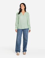 Bluza - LENZING™ ECOVERO™ - svetlo-zelena