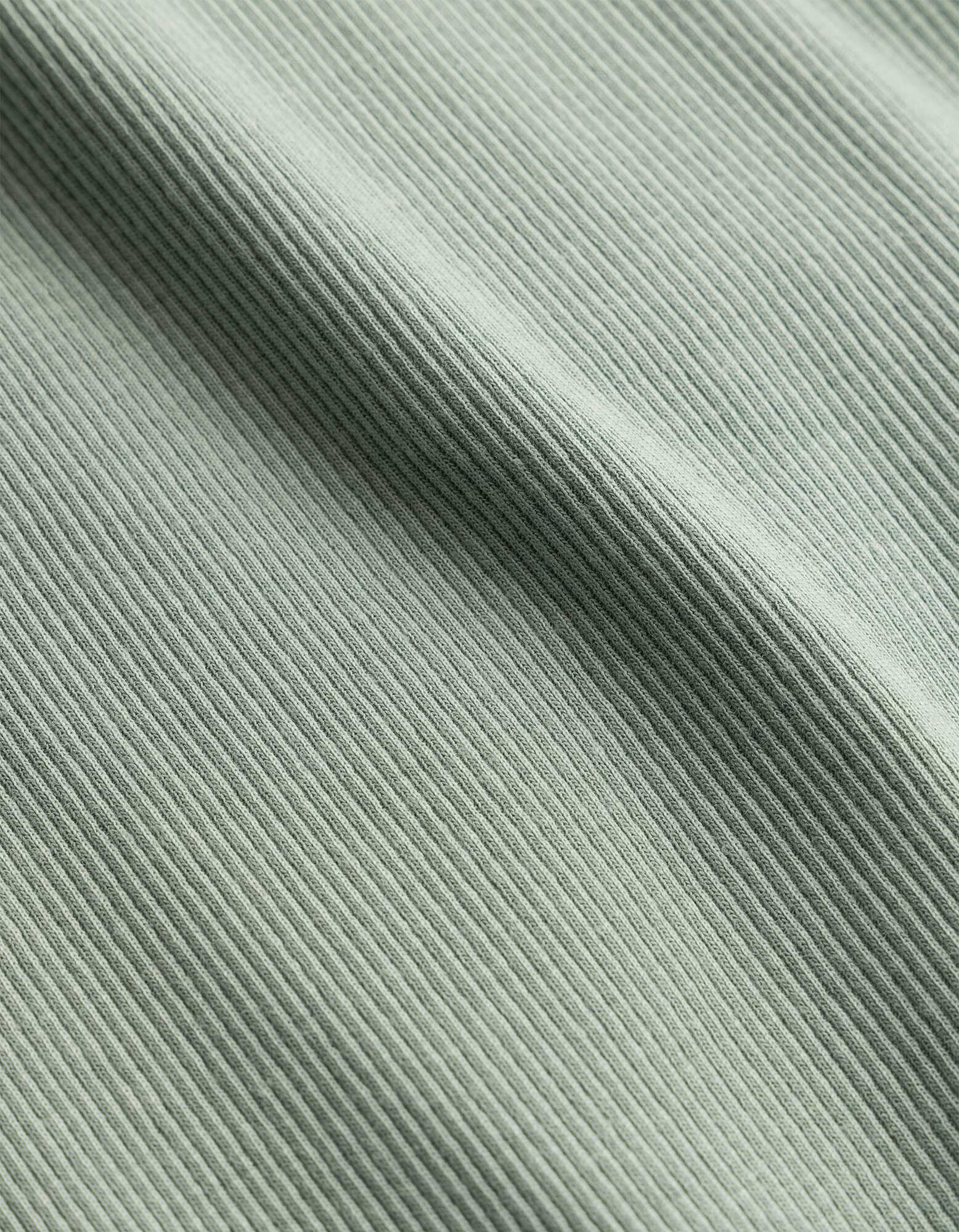 Cropped Top - Gerippt - t&uuml;rkis