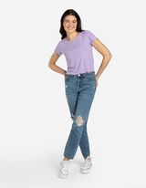 Marškinėliai - Banguota apačia - violetine