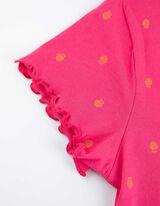 Pidžama gornji deo - Šareni print - ruzicasta