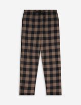 Pyjamahose - Flanell - grün