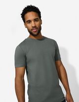 T-Shirt - einfarbig - dunkelgr&uuml;n