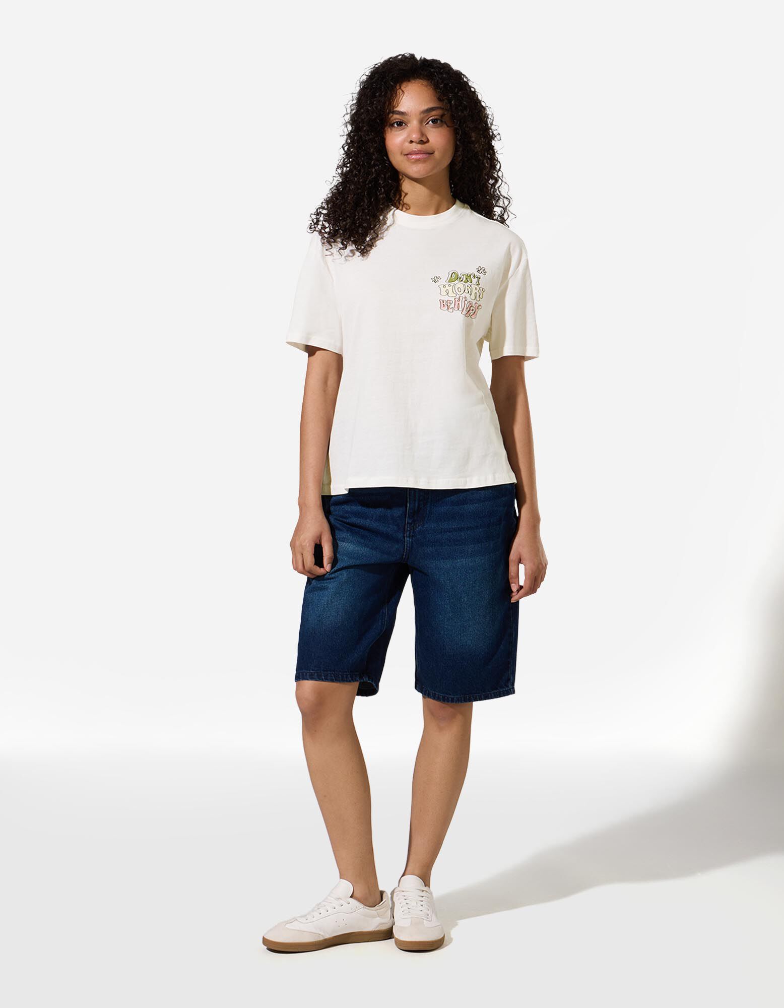 T-shirt - Imprim&eacute; - blanc