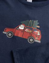 Langarmshirt - Christmas - Dunkelblau