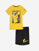Zestaw z T-shirtu i szortów - Pikachu - zolty