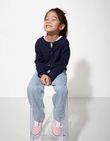 Kampsun - puuvill - tumesinine