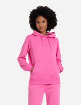 Felpa con cappuccio - Tasca a marsupio - rosa fucsia