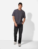 T-Shirt - Baumwoll-Mix - dunkelgrau