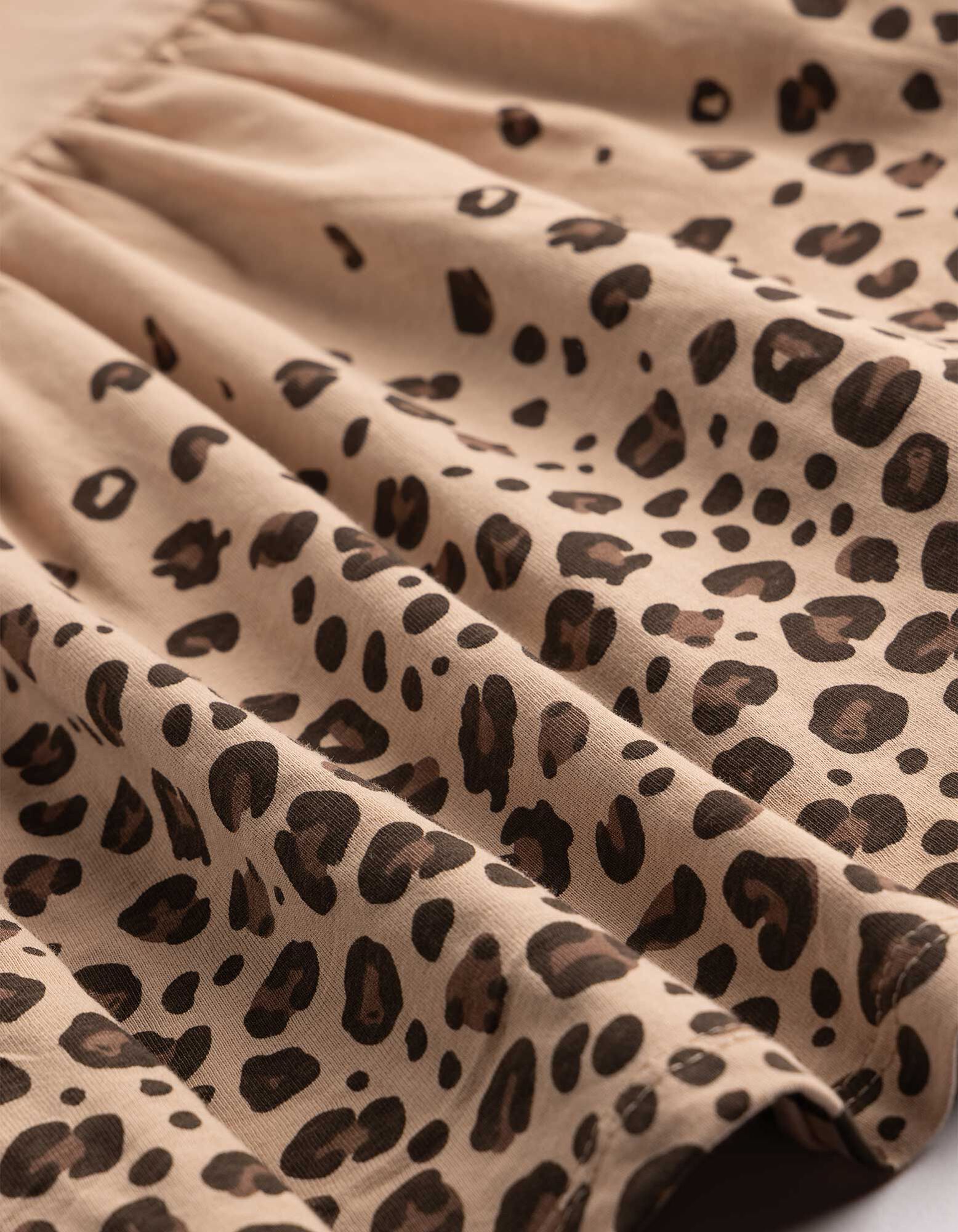 Kleid - Print - Braun