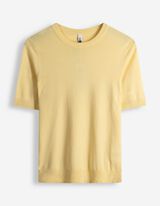 Pullover - Manica corta - giallo chiaro