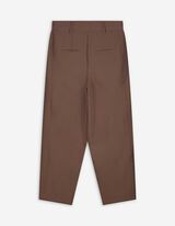 Broek - Imitatie su&egrave;de - Donkerbruin