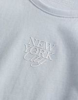T-shirt - napis - Jasnoniebieski