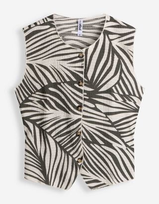 Top - Allover-Print - Off-White