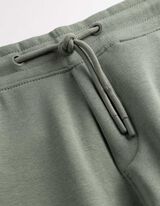 Jogpants - Kontraststreifen - gr&uuml;n