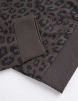 Zgornji del pižame - Rebrasti zaključki - temno siva