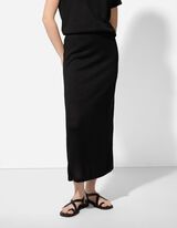 Maxirock - Viskose-Mix - schwarz