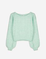 Pletený svetr - Nabírané rukávy