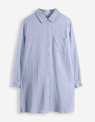 Blouse - Mousseline - Bleu clair