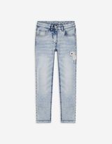 Jeans - Borduursels - lichtblauw