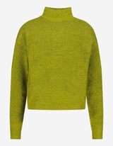 sweter - stójka - zielony