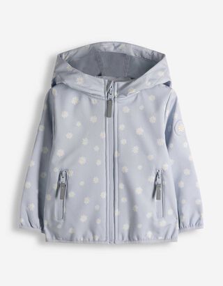 Softshelljacke - Allover-Print - hellblau