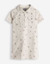 Jeanskleid - Twill - wei&szlig;