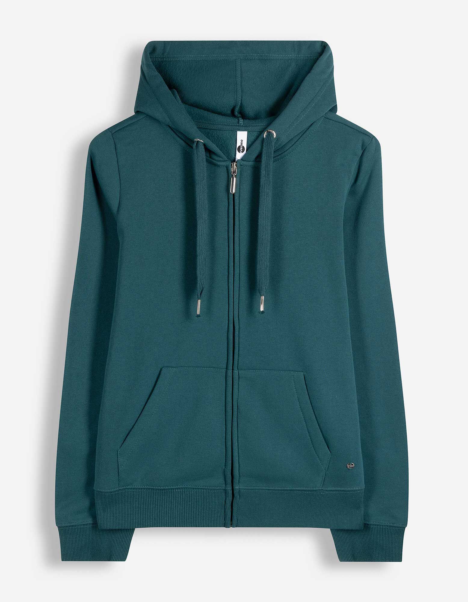 Sweatjacke - Regular Fit - Petrol