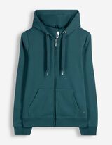 Sweatjacke - Regular Fit - Petrol