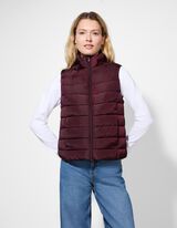 Steppweste - Steppnähte - dunkellila