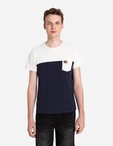 T-shirt - Borstzak - donkerblauw