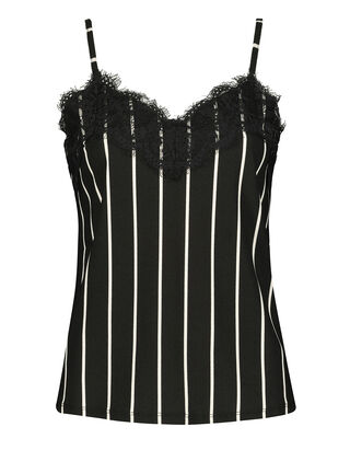 Damen Top mit Spitzenbesatz