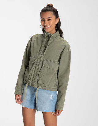 Veste - Coupe oversize - Vert clair