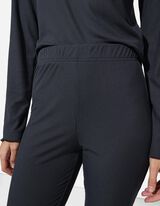 Pyjama Set aus Shirt und Hose - Gerippt - dunkelblau