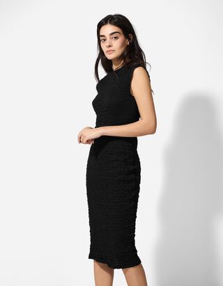 Kleid - einfarbig - schwarz Kleid - einfarbig - schwarz