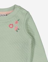 Set hanorac și pantaloni - Broderii - Verde deschis