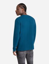 Mar&scaron;kinėliai ilgomis rankovėmis - Laisvo stiliaus - tamsiai melynas