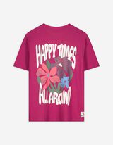 Tričko - Potisk - tmave cervená