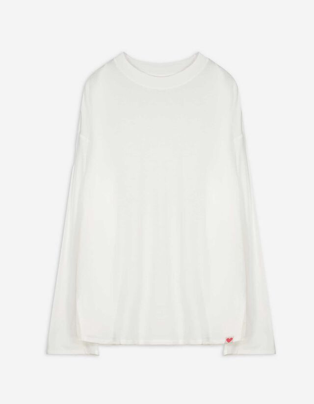 Pyjamashirt - Viscosemix - wit