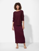 Gonna - Misto viscosa - lilla scuro