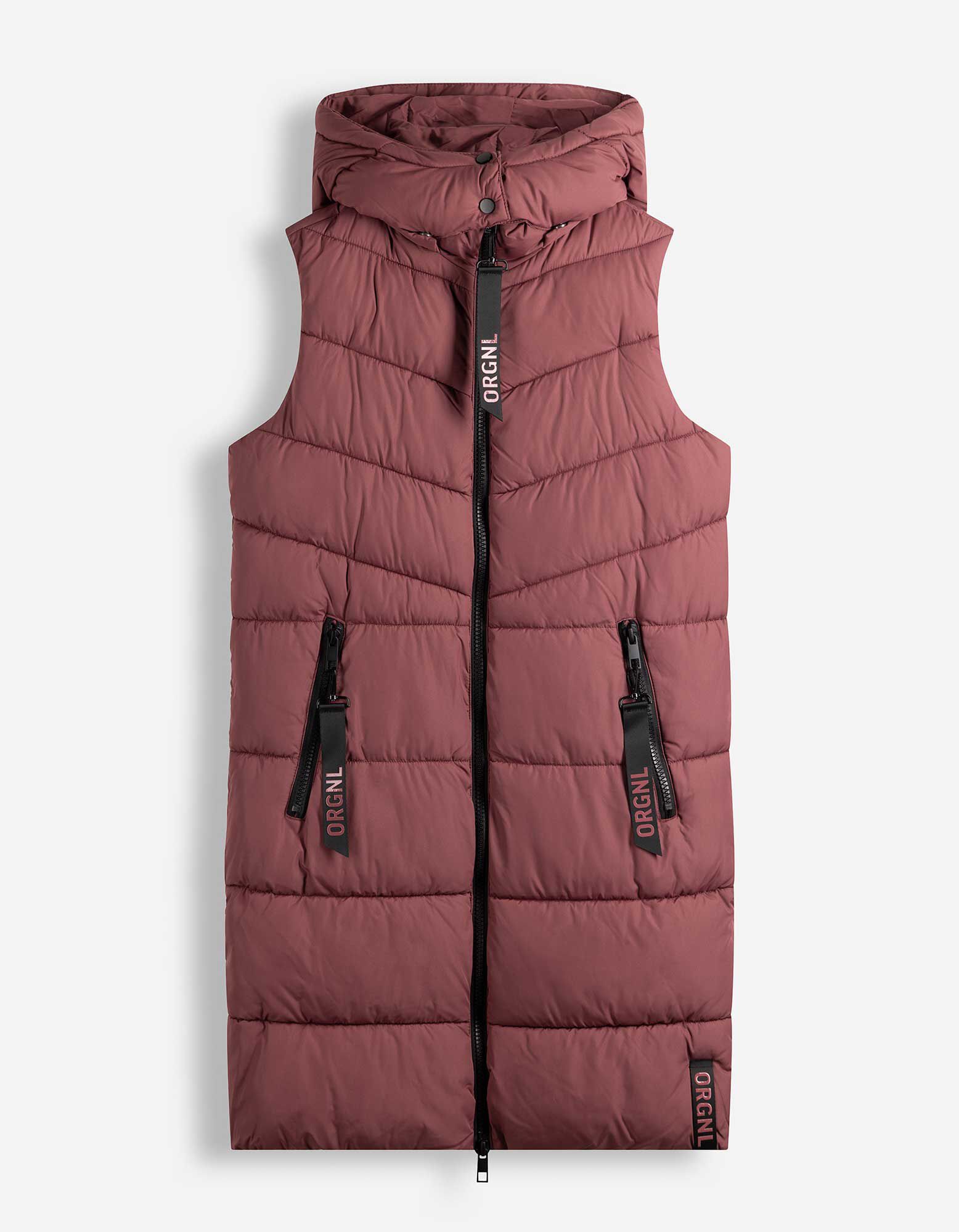 Lang vest - Afneembare capuchon - Lichtroze
