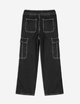 Pantaloni cargo - Straight fit - nero