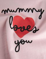 Langarmshirt - Print - rosa